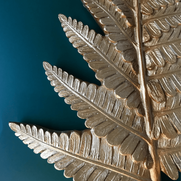 Gold fern leaf hook