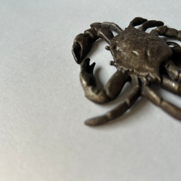 Dark grey crab wall hook