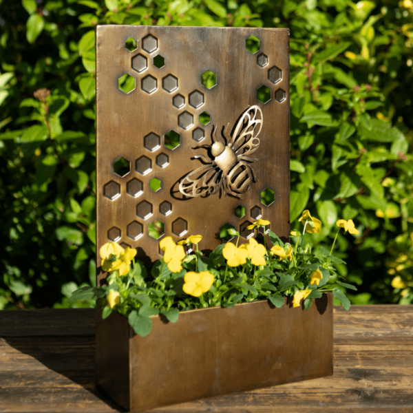 Bee and honeycomb wall planter