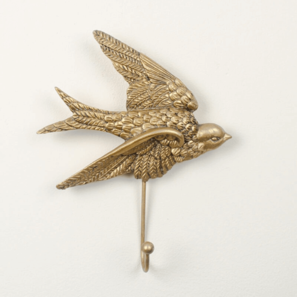 Gold Finish Swallow single wall hook